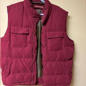 St. John's Bay Maroon Quilted Vest
